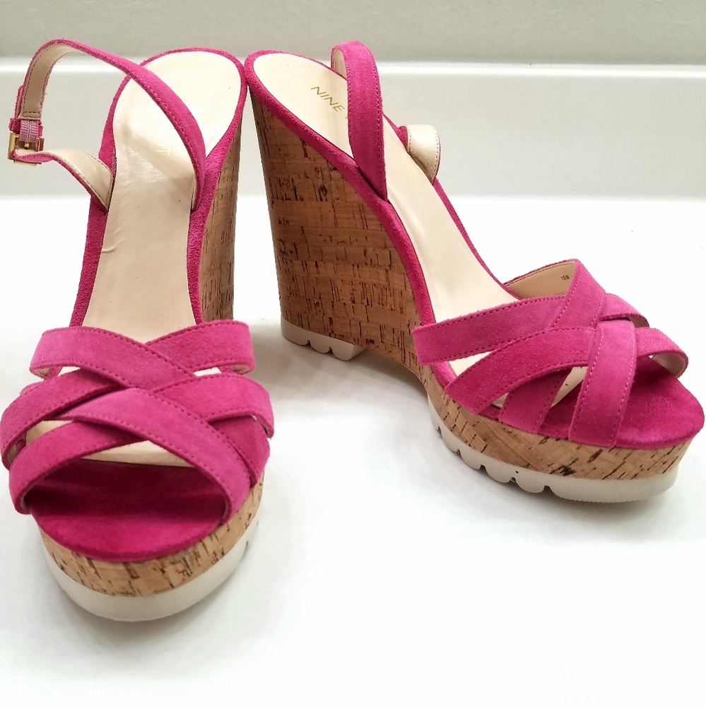 Nine West Sling Back Wedge Sandal